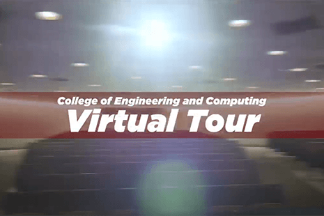 College of Engineering and Computing Virtual Tour, auditorium in the background